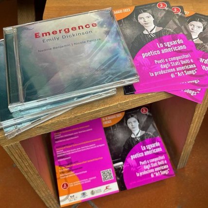 ICAMus Publication of “Emergence” CD Celebration at Dischi Fenice, Florence, May 17, 2022: American music, poetry, visual art, and research; images and memories. Edited by Aloma Bardi.